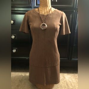 Brown Suede Dress